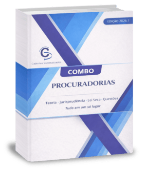 Capa Caderno Sistematizado Estudo para Carreiras Jurídicas